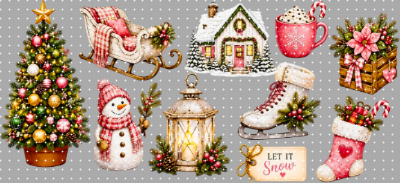 16oz Christmas-S  3085